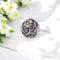 daisy flower silver button for jewelry artists to use in their work